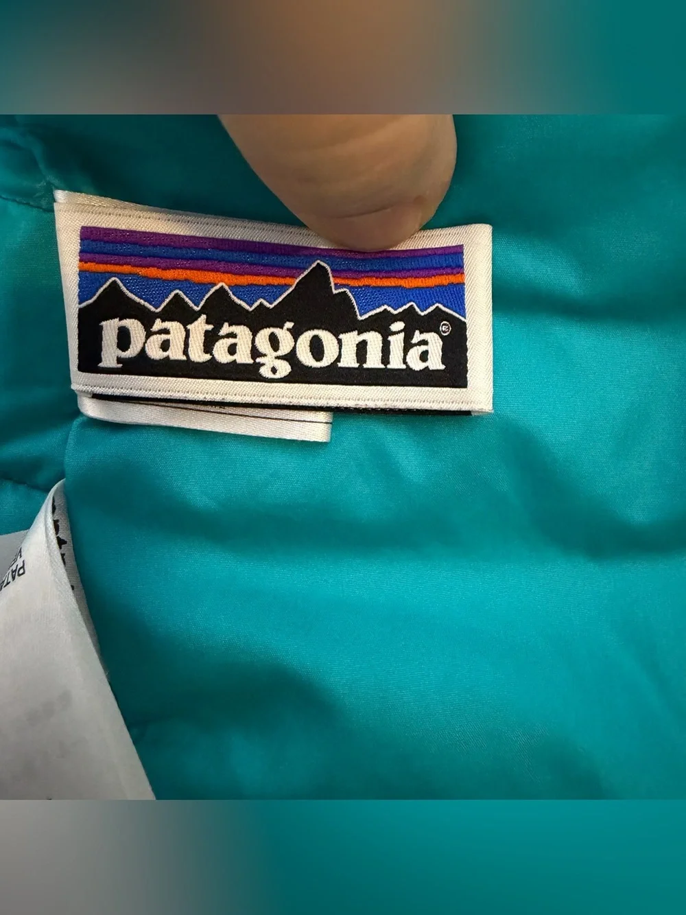 Patagonia Down Sweater Puffer Vest in the Moontree Deep Sea Blue Size XS 5-6